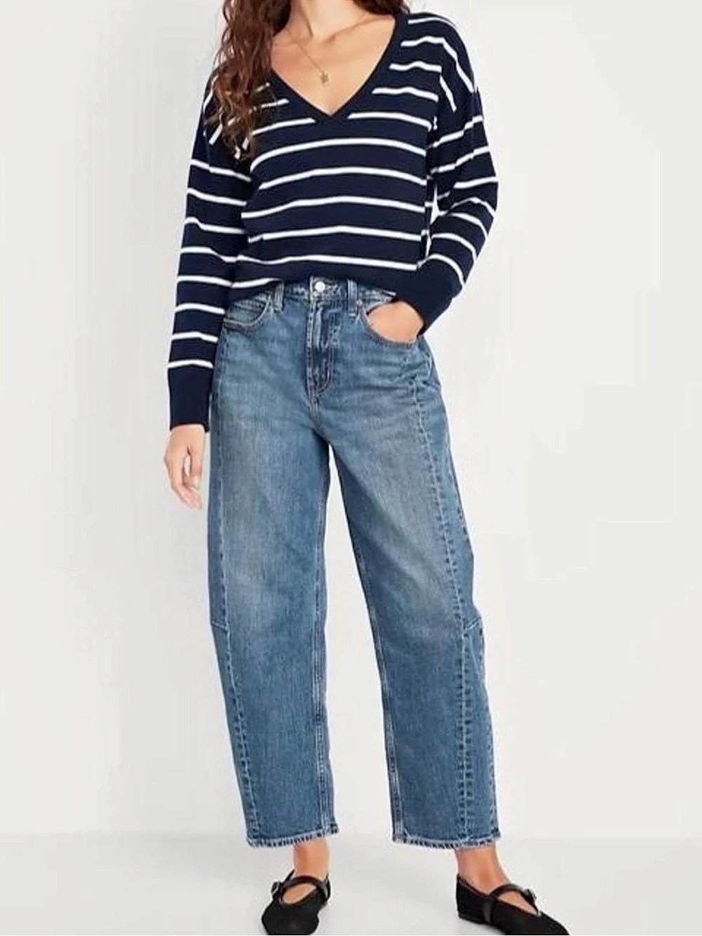 Old Navy High-rise Barrel Jeans